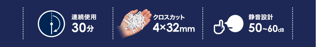 連続使用30分 クロスカット4×32mm 静音設計