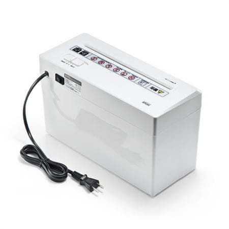 小型電動シュレッダー(家庭用・マイクロクロスカット・静音・A4・はがき・連続使用8分) 400-PSD025