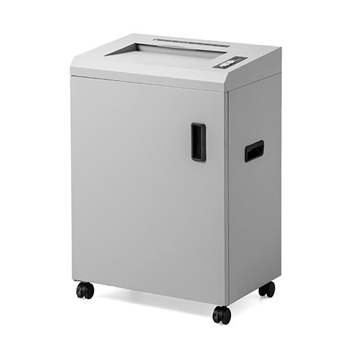 A3対応 電動シュレッダー 業務用 クロスカット A3 15枚細断 A4 25枚細断 60分稼働 ホチキス対応 カード DVD細断 400-PSD051