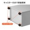 A3対応 電動シュレッダー 業務用 クロスカット A3 15枚細断 A4 25枚細断 60分稼働 ホチキス対応 カード DVD細断 400-PSD051