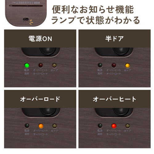 静音シュレッダー マイクロカット 2×10mm 4枚同時 12L ホチキス対応 ブラック