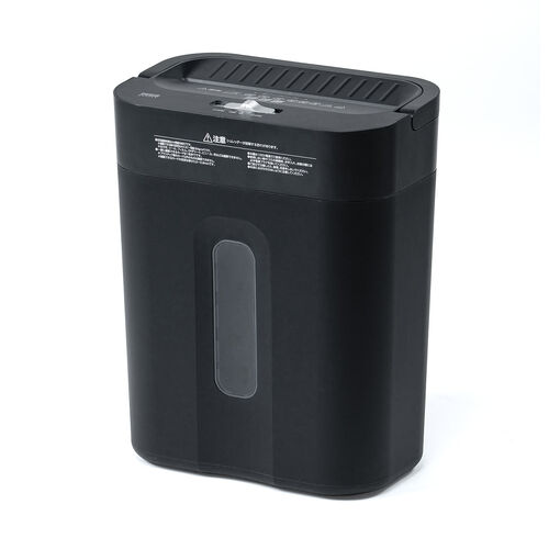 電動シュレッダー 家庭用 クロスカット 静音 60dB 15L 大容量ダストボックス 最大7枚細断 連続5分使用 ホッチキス対応 カード対応 ブラック