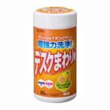 デスクまわり用ウェットティッシュ 60枚入り 除菌 消臭 オレンジエキス