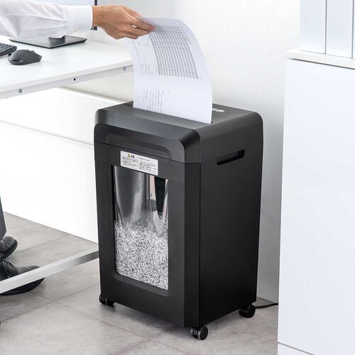 マイクロカットシュレッダー 大容量30L A3対応 最大9枚同時細断 2×10mm CD/DVD カード対応