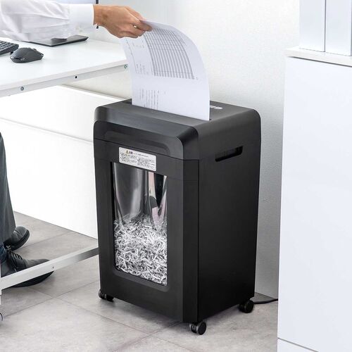 クロスカットシュレッダー A3対応 最大13枚同時細断 4×40mm CD/DVD対応 カード対応 容量30L