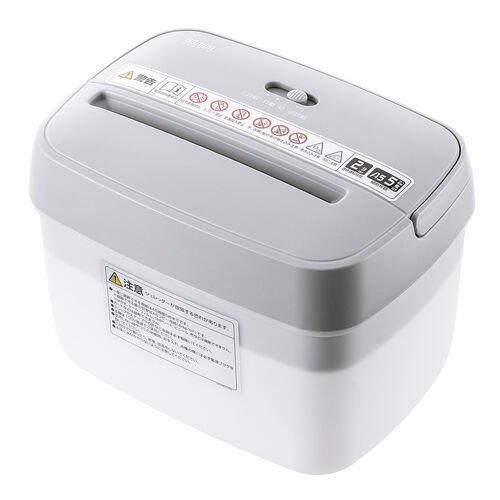 卓上シュレッダー A5対応 マイクロカット 2×12mm  5枚同時細断 連続2分 5L 家庭用 電動シュレッダー