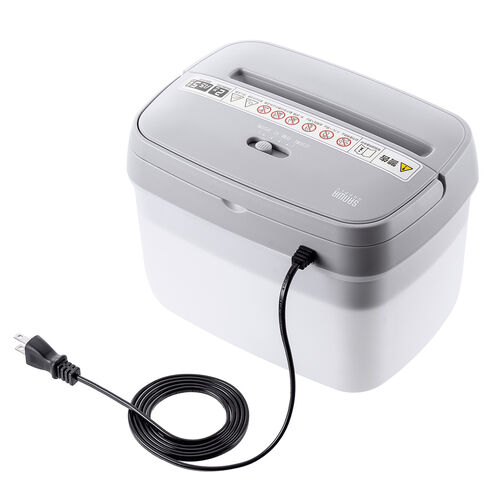 卓上シュレッダー A5対応 マイクロカット 2×12mm  5枚同時細断 連続2分 5L 家庭用 電動シュレッダー