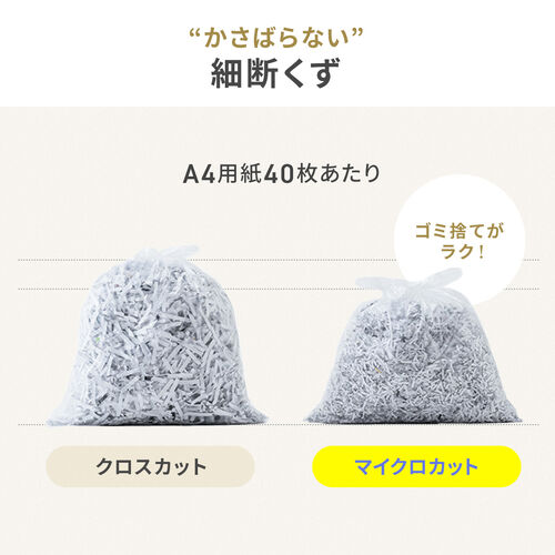 卓上シュレッダー A5対応 マイクロカット 2×12mm  5枚同時細断 連続2分 5L 家庭用 電動シュレッダー