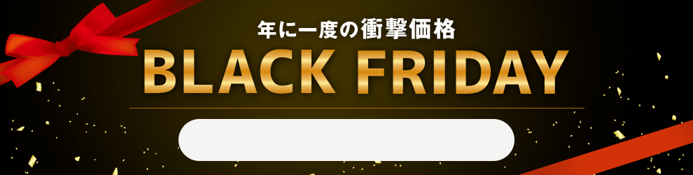 ブラックフライデー　11/19 17時20分から11/29 16時まで